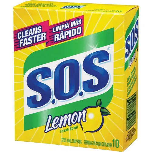SOS 10001 Lemon Scouring Pad (10 Count)