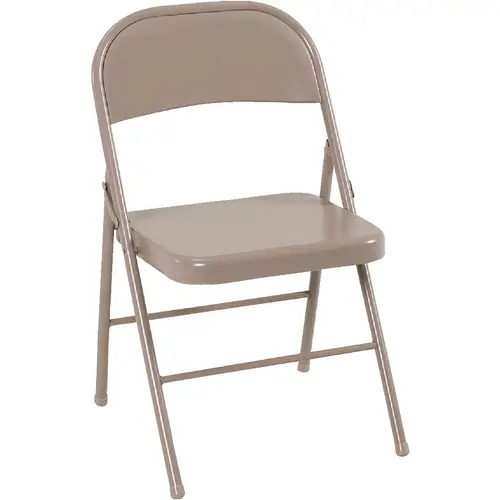 Cosco 14-711-ANT4-XCP4 Tan All Steel Folding Chair - pack of 4