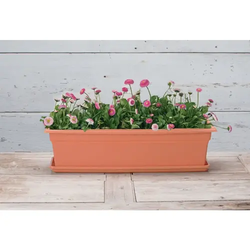 Novelty 16245 Countryside 24 In. Plastic Terra Flower Box Planter