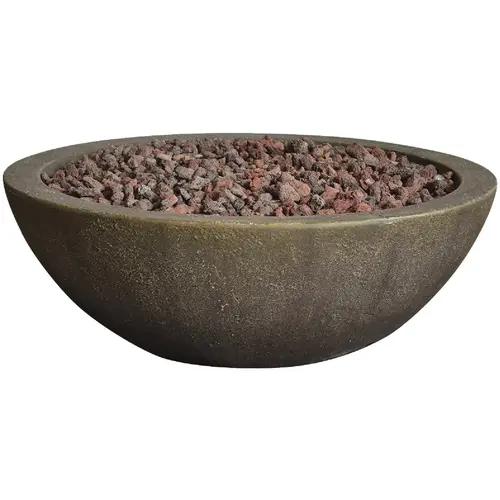 BOND MANUFACTURING 67504 Mondavi 36 In. Round Gas Fire Pit Light Brown