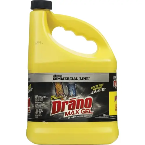 DRANO 10109 1 Gal. Max Gel Commercial Line Drain Clog Remover