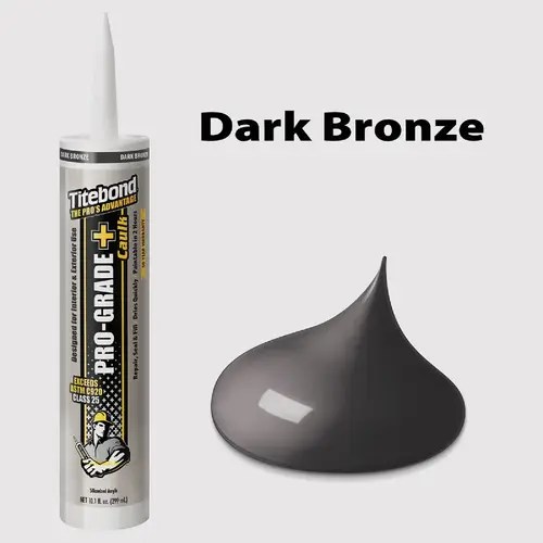 Titebond 8481 Pro-Grade Plus 10.1 Oz. Silicone Caulk, Dark Bronze
