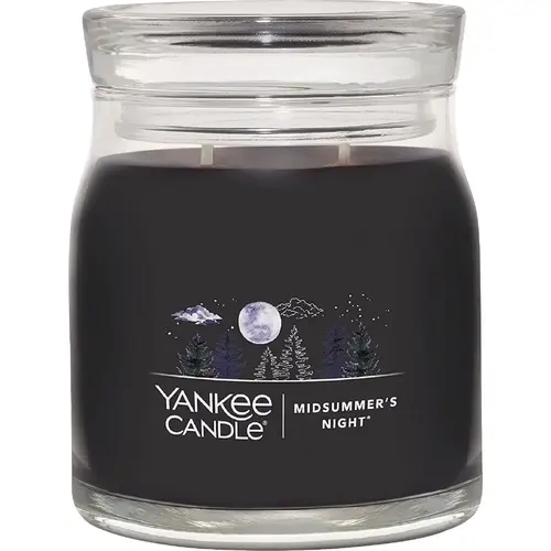 Yankee Candle NW1630002 13 Oz. MidSummer's Night Medium Jar Candle Black