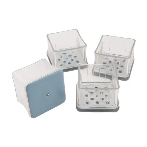 Magic Sliders 24642 Magic Fit 1-7/16 In. - 1-5/8 In. Square Slider Gray - pack of 4