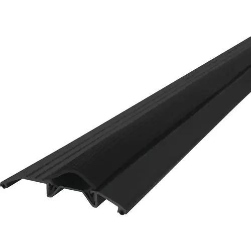 M-D 11821 Building Products 3-3/4 In. x 3/4 In. x 36 In. Black Aluminum and Vinyl Heavy-Duty Low-Profile Threshold