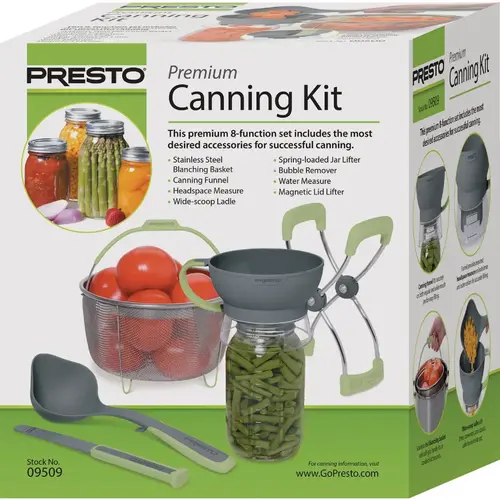 Presto 09509 Premium Canning Kit Regular Mouth/Wide Mouth 1 each 5 pc Green Green