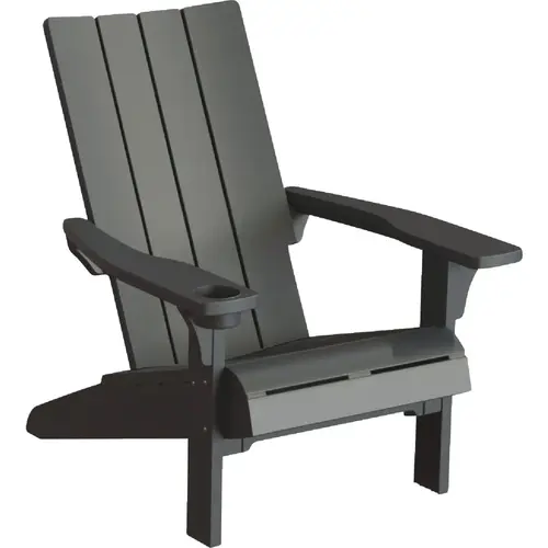 Adams 261529 Keter Graphite Resin Modern Adirondack Chair