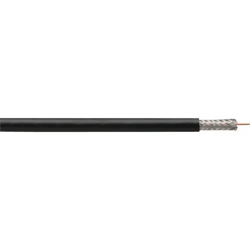 Coleman Cable 920084608 1000 Ft. Black Dual Shielded RG6 Coaxial Cable