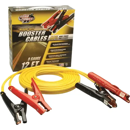 Road Power 84718802 12 ft 8 Gauge 200 Amp Booster Cable