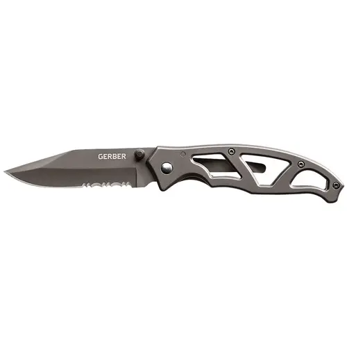 Gerber 22-48445 Paraframe I Serrated 3 In. Folding Knife Stainless Steel
