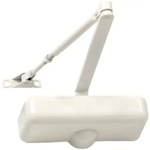 Tell DC100078 2000 Series Residential Ivory Hold Open Door Closer
