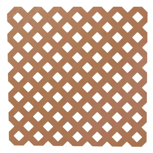 Deckorators 276457 4 Ft. W x 8 Ft. L x 1/8 In. Thick Redwood Vinyl Privacy Lattice Panel