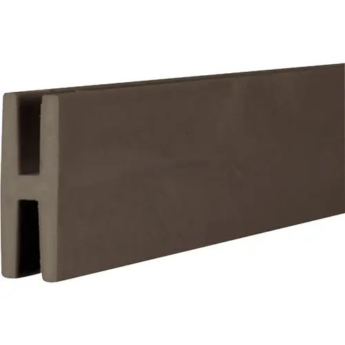 Deckorators 79981 2-1/8 In W x 95-1/2 In L x 3/4 D Dark Brown Vinyl Panel H-Divider
