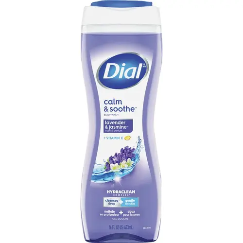 DIAL 2827017 16 Oz. Calm & Soothe Lavender & Jasmine Scent Body Wash