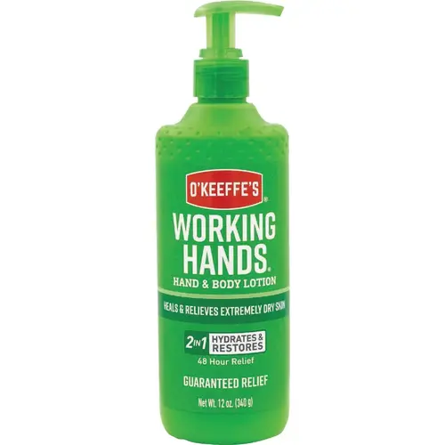 O'Keeffe's 115760 Working Hands 12 Oz. Pump Hand & Body Lotion