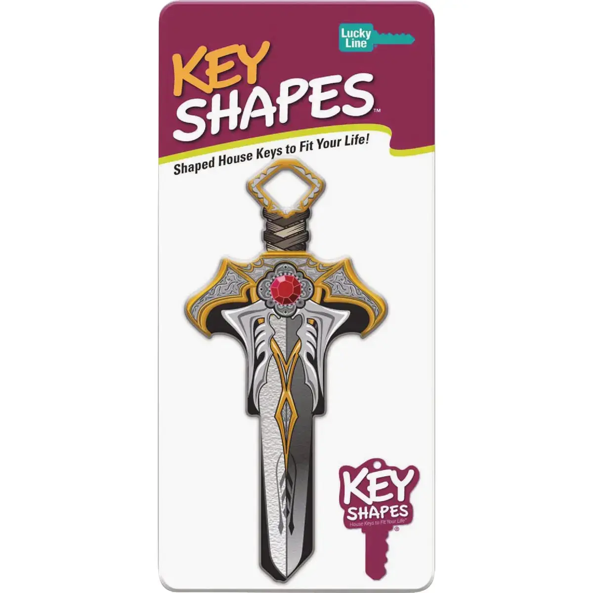LUCKY LINE B144S Key Blank Key Shapes Dagger House Double For