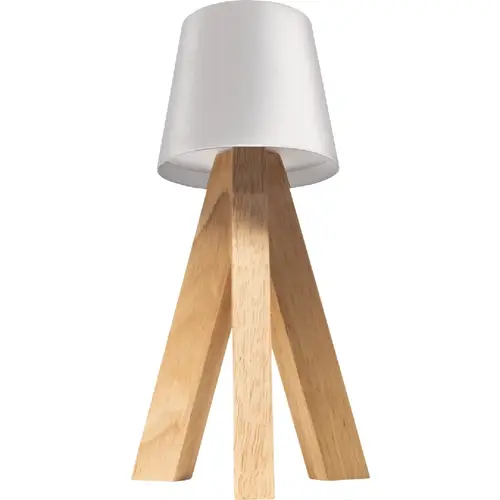 Westek BL-2BAIL-MW Amerelle Bailey Matte White Rechargeable Indoor/Outdoor LED Lamp