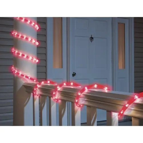 Sylvania 55044-74 9 Ft. Red LED Rope Light Set, 70 Red LEDs