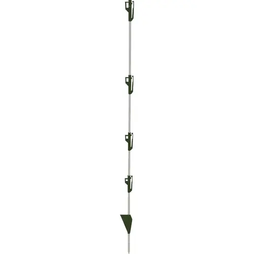 4 Ft. x 3/8 In. White Post with Step Plate