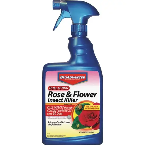 Dual Action 24 Oz. Ready To Use Trigger Spray Rose and Flower Insect Killer