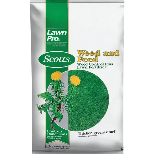 Scotts 51105 Lawn Pro Weed & Feed 14.88 Lb. 5000 Sq. Ft. Weed Control Plus Lawn Fertilizer