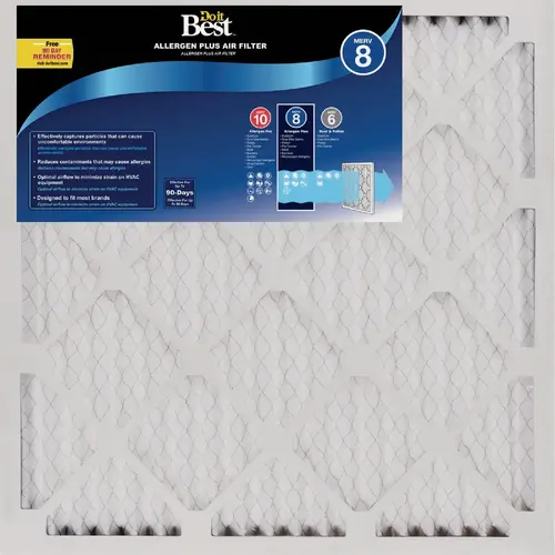 Do it Best 472842 24 In. x 24 In. x 1 In. MERV 8 Furnace Filter - pack of 12