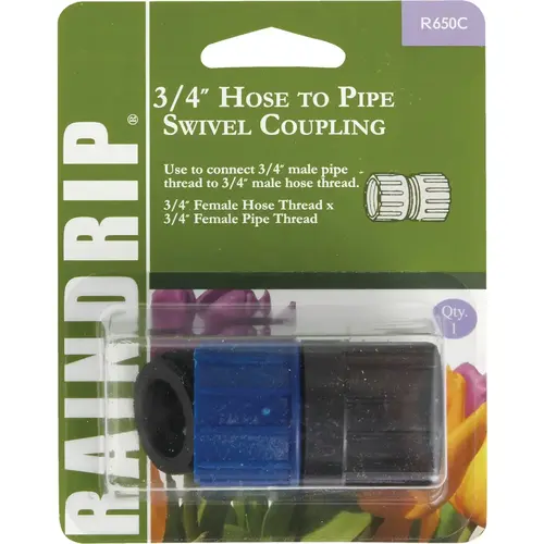 Raindrip R650CT 3/4 In. Tubing Swivel Coupling