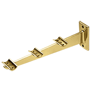 CRL TSSB10PB Polished Brass 12" Tray Slide Shelf Bracket