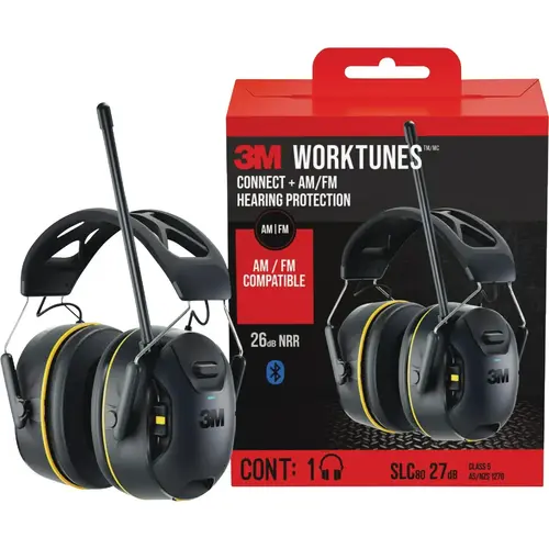 WorkTunes Connect + 26 dB AM/FM Wireless Bluetooth Earmuffs