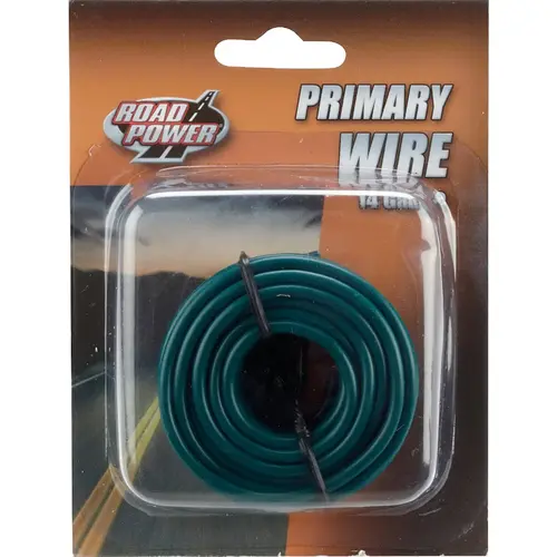 Road Power 56421933 17 Ft. 14 Ga. PVC-Coated Primary Wire, Green