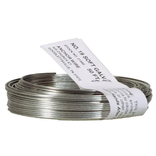 Hillman 123182-XCP12 Anchor Wire 50 Ft. 20 Ga. Dark Annealed Steel Mechanics and Stovepipe General Purpose Wire, Coil - pack of 12