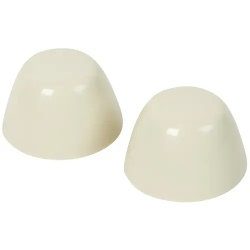 Do it Best 448400 Almond Plastic Snap-On Toilet Bolt Caps (2-Ct.)