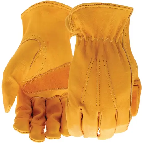 Boss B81001-S Men's Small Grain Cowhide Leather Work Glove Gold