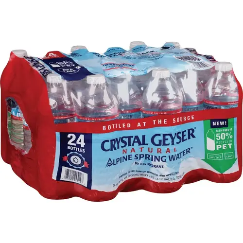 Crystal Geyser 24088-3 16.9 Oz. Alpine Spring Water - pack of 24