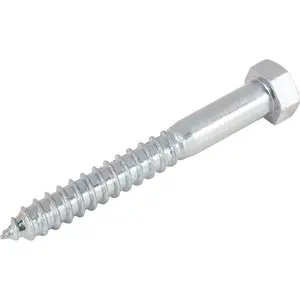 Hillman 230137 1/2 In. x 5 In. Zinc Hex Lag Screw (25 Ct
