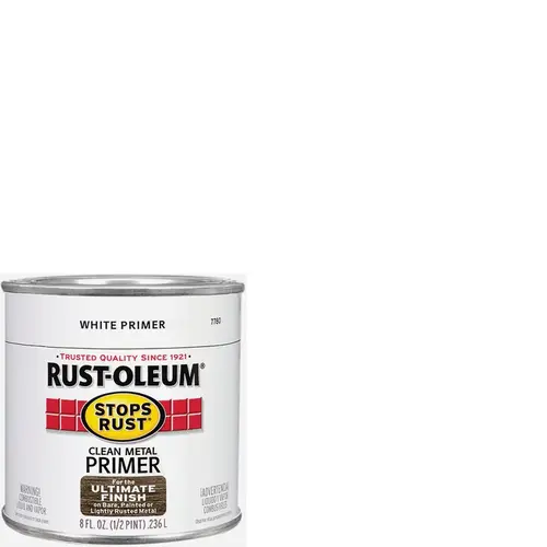 Stops Rust Clean Metal Primer, White, 1/2 Pt.