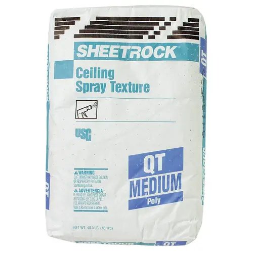 Sheetrock 540795 Medium 40 Lb. Bag White Spray Texture Material