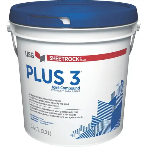 Sheetrock 384013 Plus 3 Pre-Mixed 3.5 Qt. Lightweight All-Purpose Drywall Joint Compound