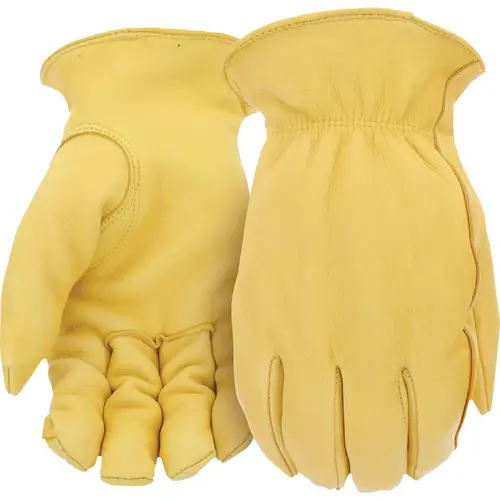 Boss B98401-M Arctik Men's Medium Deerskin Leather Premium Winter Work Glove Yellow