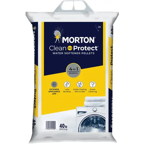 Morton F125000000G Clean and Protect 40 Lb. Water Softener Salt Pellets