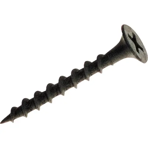 Grip-Rite 158CDWS5M #6 x 1-5/8 In. Coarse Thread Black Phosphate Drywall Screw (5000 Ct.)