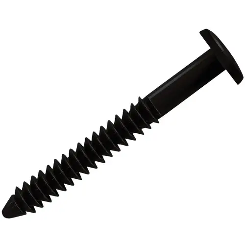 Builders Edge 050020024002 3 in. Vinyl Shutter Fastener, Black - pack of 12