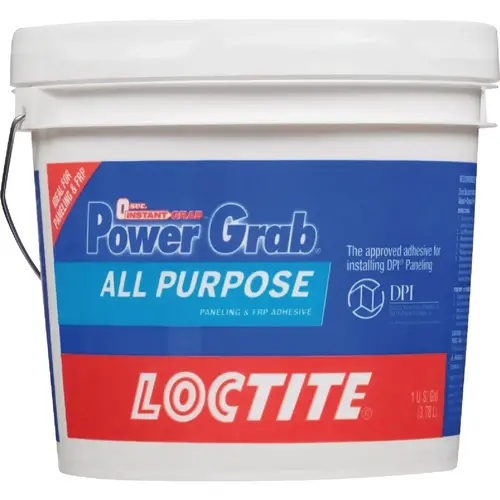 Power Grab 1 Gal. All-Purpose Paneling & FRP Adhesive White
