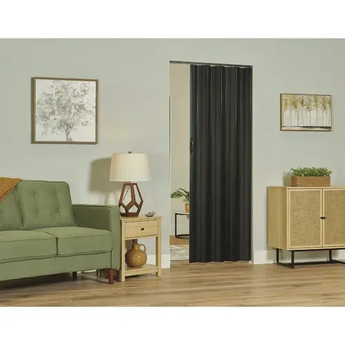 SPECTRUM SI3680BK Sienna 36 In. x 80 In. Black PVC Folding Door