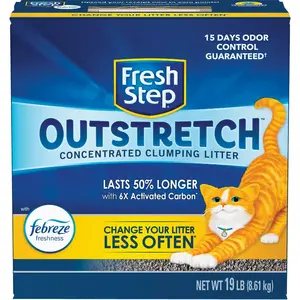 FRESH STEP 60105 Outstretch 19 Lb. Concentrated Clumping Cat Litter
