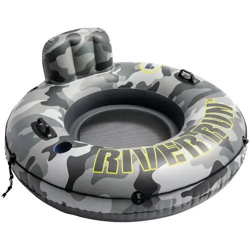 Intex 56835EP River Run 53 In. Dia. Tube Float, Gray & Black Camo