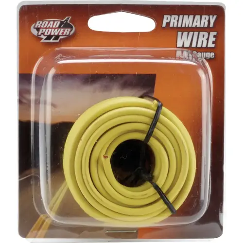 Road Power 55670833 17 Ft. 14 Ga. PVC-Coated Primary Wire, Yellow