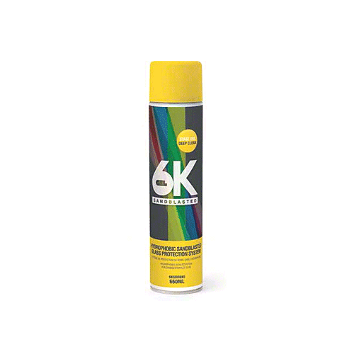 6K Hydrophobic Surface Protection System for Sandblasted Glass Stage 1 - 660 ml
