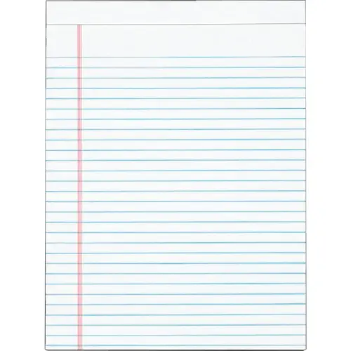 Staples 163865 8-1/2 In. W. x 11 In. H. 50-Sheet White Top Bound Legal Pad - pack of 12