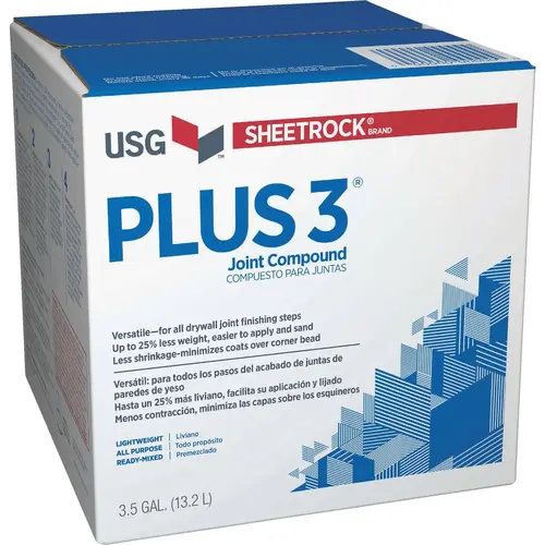 Sheetrock 383640 Plus 3 Pre-Mixed 3.5 Gal. Lightweight All-Purpose Drywall Joint Compound